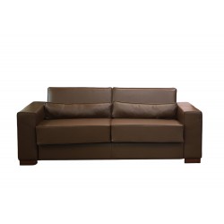 Sofa Malaga 203 z funkcją spania codziennego w skórze naturalnej