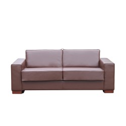 Sofa Malaga 203 z funkcją spania codziennego w skórze naturalnej