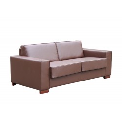 Sofa Malaga 203 z funkcją spania codziennego w skórze naturalnej