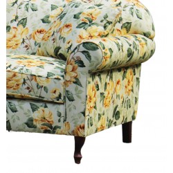 Tiara 180 – kwiatowa kanapa w stylu Bridgertonów z głębokim siedziskiem