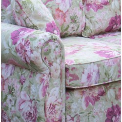 English Rose 160 piękna kanapa w akwarelowe kwiaty