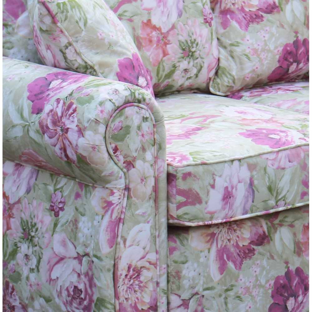 English Rose 160 piękna kanapa w akwarelowe kwiaty