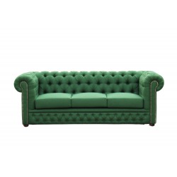 Chesterfield Windsor Slim 230 cm w butelkowej zieleni