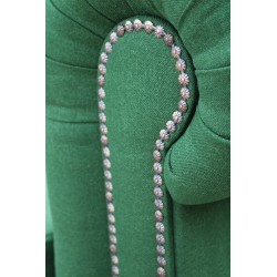 Chesterfield Windsor Slim 230 cm w butelkowej zieleni