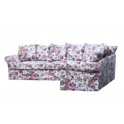 Prowansalski narożnik Classic w kwiaty ze ściąganym pokrowcem 280x240