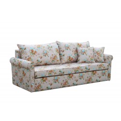 Rosaly 120 mała rozkładana sofa w kwiaty