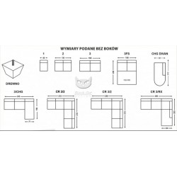 Stylowa biała sofa Classic 210 cm