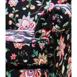 Fotel z wysokim oparciem w tkaninie żakardowej