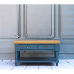 Niebieski stolik kawowy na wymiar Palermo 90x60 Niebieski stolik kawowy na wymiar Palermo 90x60