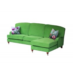 Marlene 230x150 zielona sofa z szezlongiem
