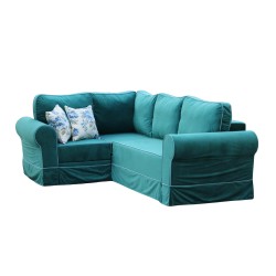 Szezlong Flower z niebieskim fartuchem od meblefox.com – Komfort i Styl w Twoim Wnętrzu