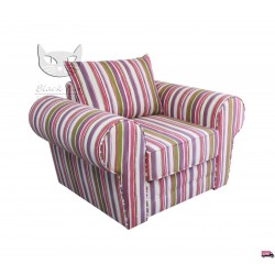 Sofa klasyczna - Rosaly 266 cm/FS - bok 33 cm