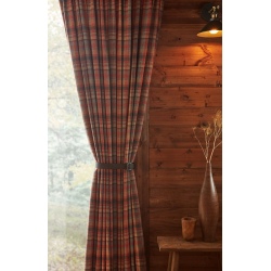 Courchevel Hunter wełniana tkanina w kratę