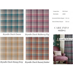 Bryndle Check Russet ciepła wełniana kratka