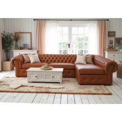 Chesterfield Retro 330x195 skórzana kanapa na wymiar