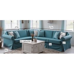 Narożnik z systemem włoskim Hilton 276x276