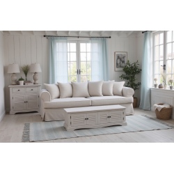 Duży biały narożnik Samantha 340x190