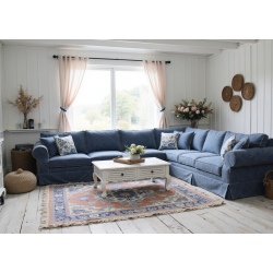 Castello 360x340 duża sofa narożna w stylu cottage