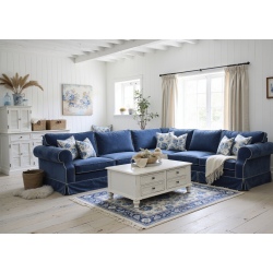 Castello 360x340 duża sofa narożna w stylu cottage