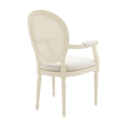 Luigi komfortowy fotel z rattanowym oparciem