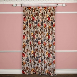 Artemis Velvet Dove, luksusowa tkanina w kwiaty