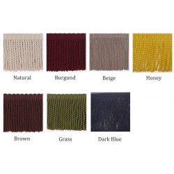 Luksusowa pufa z frędzlami Artemis