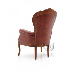 Foglia  stylowy skórzany włoski fotel