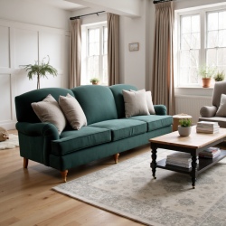 Paxton 220 zł ciemno zielona wygodna kanapa