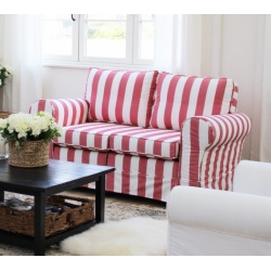 Flower 146 kanapa w szerokie pasy w stylu angielskim