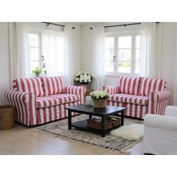 Flower 146 kanapa w szerokie pasy w stylu angielskim