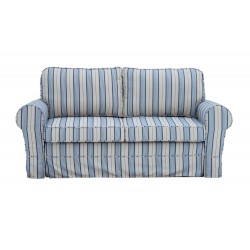 Sofa w pasy w stylu hampton