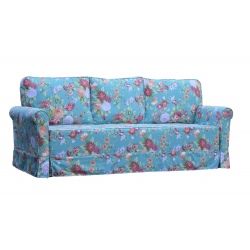 Flower 230 kanapa w niebieskie kwiaty