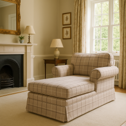 Flower szezlong z fartuchem