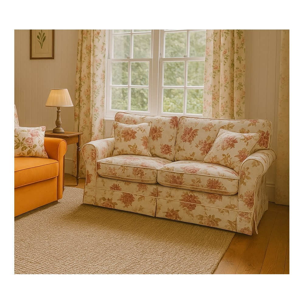 Sofa z wąskimi boczkami i zdejmowanym obiciem Flower 150