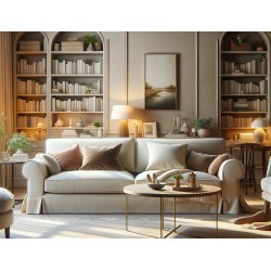 Flower 246 kanapa w jasnym beżu