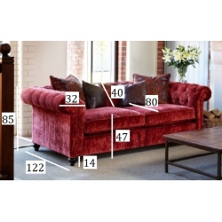 Sofa w stylu chesterfield - Biscuit 3