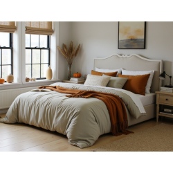 Provence łóżko w lnie 100% na wymiar