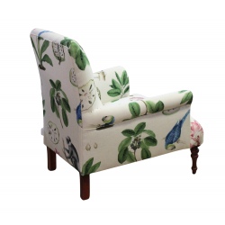 Fredric fotel w stylu cottage w lnie