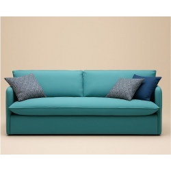 Sofa Como 200 z systemem włoskim i materacem 14 cm – turkusowa elegancja i komfort