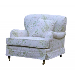 Marlene fotel w naturalnych tkaninach