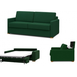 Sofa z materacem i dużym pojemnikiem Malaga 200 + pojemnik XL