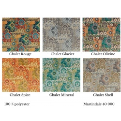 Paxton 160 cm piękny model sofy w tkaninie boho