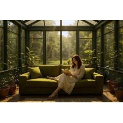 Malaga 228 zielona sofa z materacem do codziennego spania