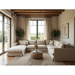 Patagonia 465x190 duży narożnik z piórami – elegancja i komfort