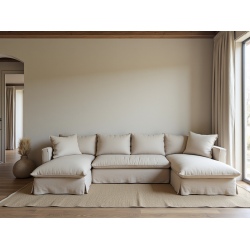 Patagonia 465x190 duży narożnik z piórami – elegancja i komfort