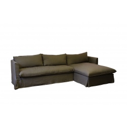 Patagonia lniana kanapa z otomaną 344 cm – wygodna i stylowa