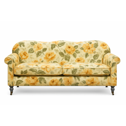 Tiara 180 – kwiatowa kanapa w stylu Bridgertonów z głębokim siedziskiem