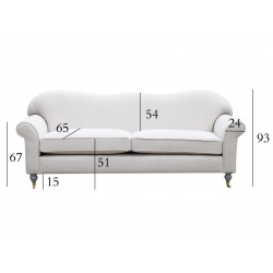 Tiara 220 Sofa w Boucle - Luksus i Styl w Twoim Salonie