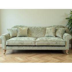 Tiara 230 – elegancka welurowa sofa w stylu angielskim z głębokim siedziskiem