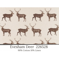 Sofa Samantha ze ściąganym pokrowcem w tkaninie z motywem jeleni 220